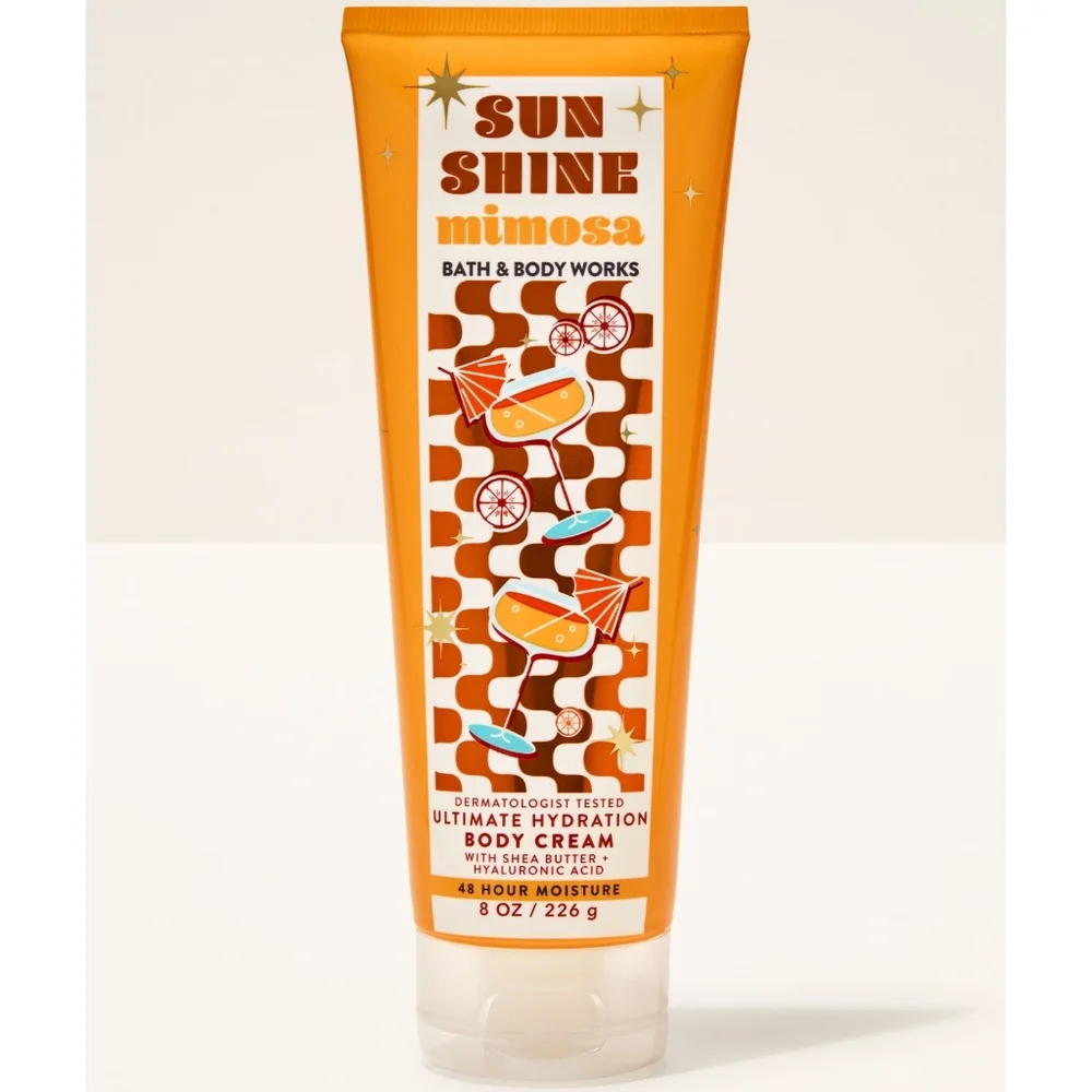 Bath & Body Works Sunshine Mimosa Ultimate Hydration Body Cream 8oz NEW RARE